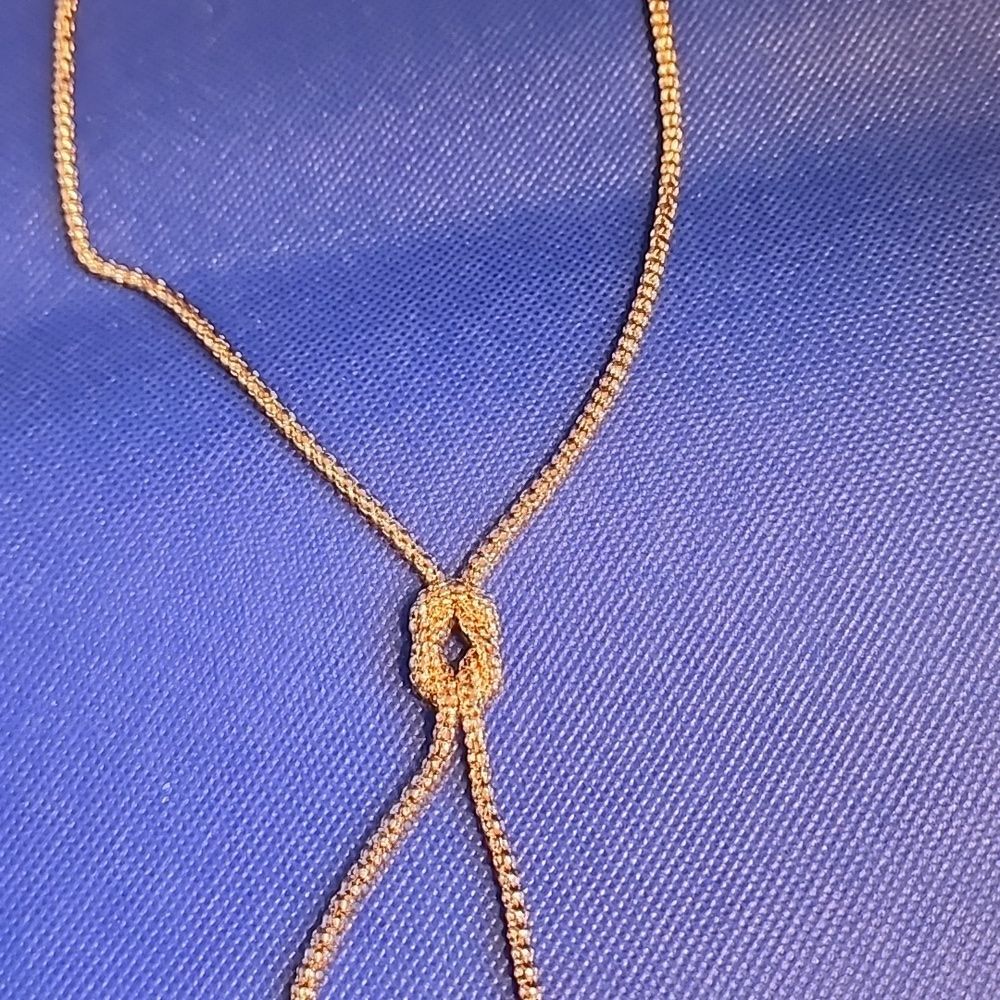 Elegant Gold Toned Teardrop Necklace By Lane Bryant - Picture 6 of 6